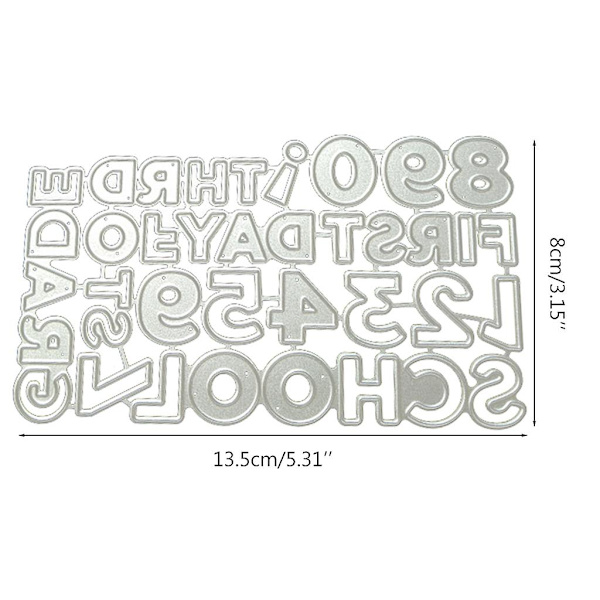 Første skoledag metal skæredøre håndværk skæredøre stencil diy scrapbooking album papir kortfremstilling skabelon form prægning dekoration