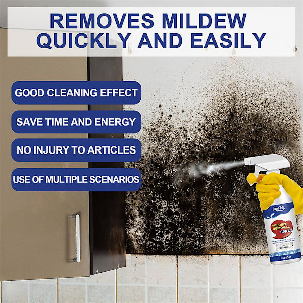 60ml Anti-skimmelskumspray Effektiv skimmelsvampefjerner Mildew Cleaner