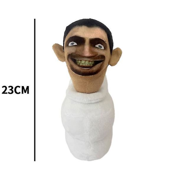 Skibidi Toalett Plyschleksaker Stoppade Djur, Cameraman Plysch, Speakerman Plysch toilet man 2