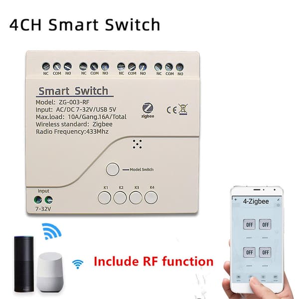 433mhz lyskontroller Smart Home tilbehør Wifi Tuya Smart Switch Faceplate