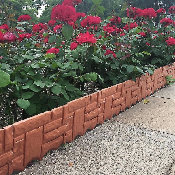 Græsplæne Græskant Barriere Have Gårdhave Plante Blomsterbed Border Hegnsdekoration -6sæt