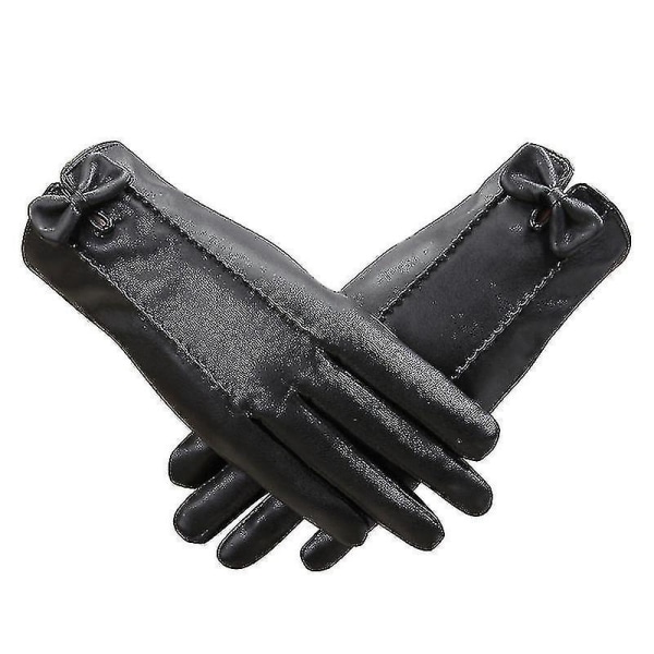 New Women's Ladies Touch Screen Gloves Leather Winter Warm Driving Soft Lining