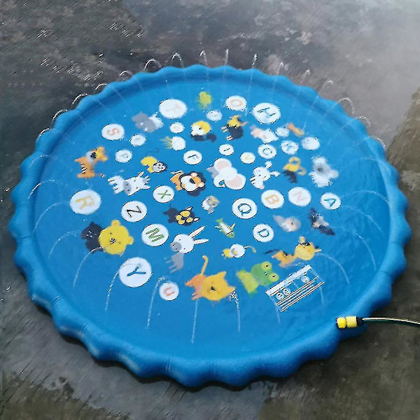 Stänkskydd lekmatta sprinkler barn uppblåsbar fontän vatten pool leksaker