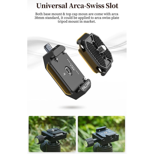 Falcam F38 Universal Dslr Kamera Gimbal Arca Swiss Quick Release Plade Clamp Quick Switch Kit Trip