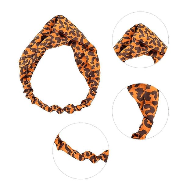 Hodebånd Cheetah Hodebånd For Kvinner Leopard Knutet Hodebånd