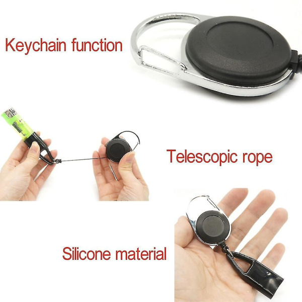 Tändare Hållare Sleeve Clip Lättare Skydd Med Nyckelring 20st