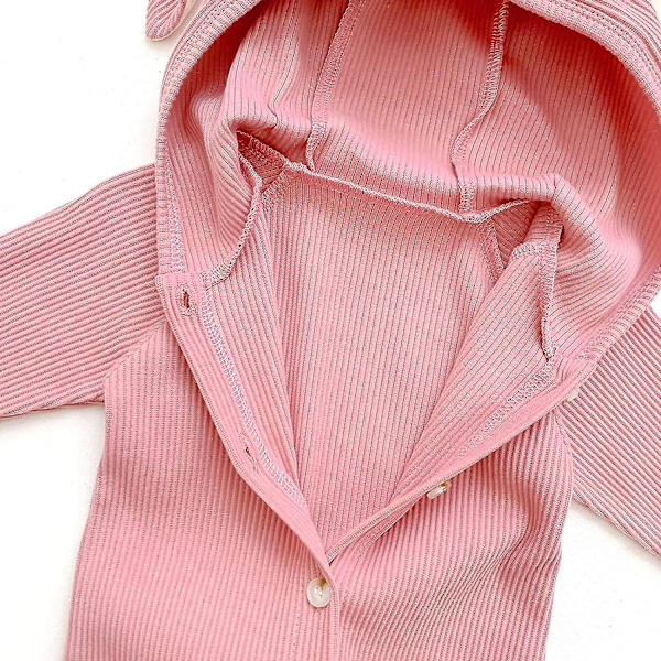Min Första Påskoutfit Babyflicka Kanin Bodysuit Strumpa Med Lång Kaninöronhatt Nyfödd Babyflicka Kläder Set (66cm)