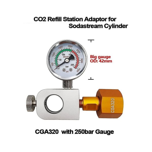 W21.8-14 Quick Connect Adapter Refill Station för Art Terra Cylinder