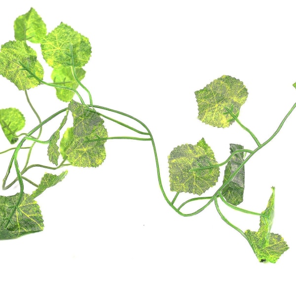 2m Lång Konstgjorda Växter Gröna Murgröna Blad Dekoration, Begonia