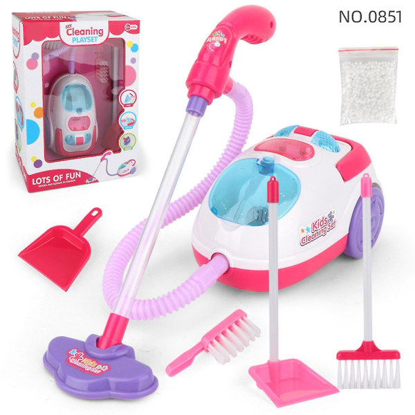 Electric Vacuum Cleaner For Kids Toy With Light Sound Girl Gift Funny Realistic Beauty Fashion Toys Play Home Appliance