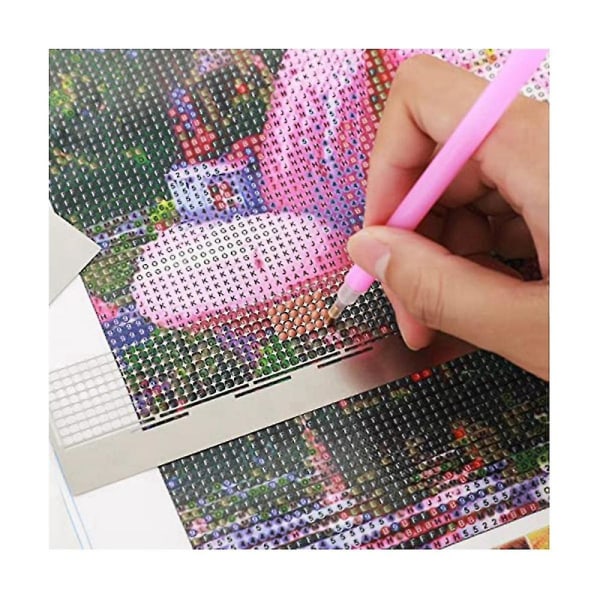 1 sett Linjal Rustfritt Stål Mesh Linjal 216 400 520 599 699 800 1020 Blankt Rutenett 5d Diamant Kunst Linjal