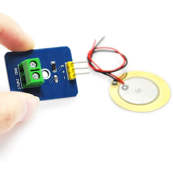 Keramiikka Analog Piezo-värähtelyanturimoduuli Arduino DIY-sarjalle (5 kpl pakkaus) Ek1952