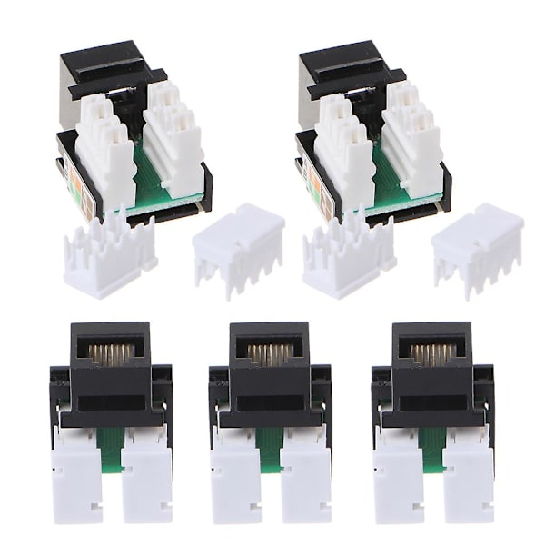 Cat5e Rj45 Keystone Jacks Modul Stik til Ethernet til Vægplade Patchpanel