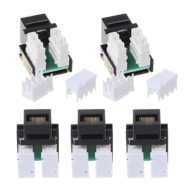 Cat5e Rj45 Keystone Jacks -moduuliliitin Ethernet seinälevyyn kytkentäpaneeliin