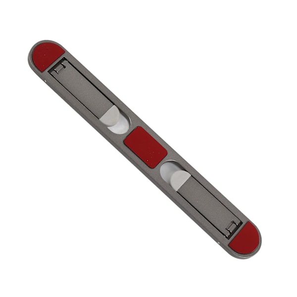 Bærbar sammenklappelig grå aluminiumslegering justerbar bærbar computerstand til skrivebord med varmeafledning