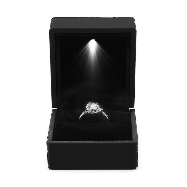 Led Lighted Ring Box Ørering Ring Gift Case Gift Ring Smykker