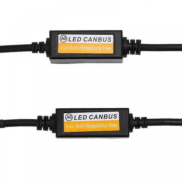 2 st H1 H4 H7 H11 9006 Hb3 Hb4 H9 H8 Bil Lastmotstånd Felavbrytare Canbus Anti-flimmer Kabel