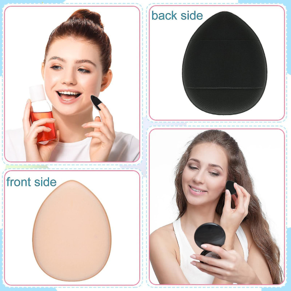 16 pakker Finger Powder Puff Makeup Mini Powder Puff, Blød Powder Puff til daglig makeup Foundation Concealer Cosmetic