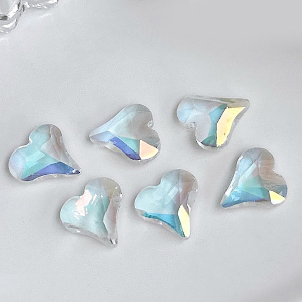 Krystal Neglekunst Rhinestones Diamanter Ædelstene Negledekorationer Ringe Øreringe Diy 8