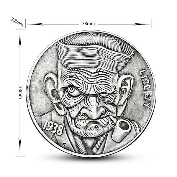 Speciell stil minnesmynt silverpläterad souvenir konst samling