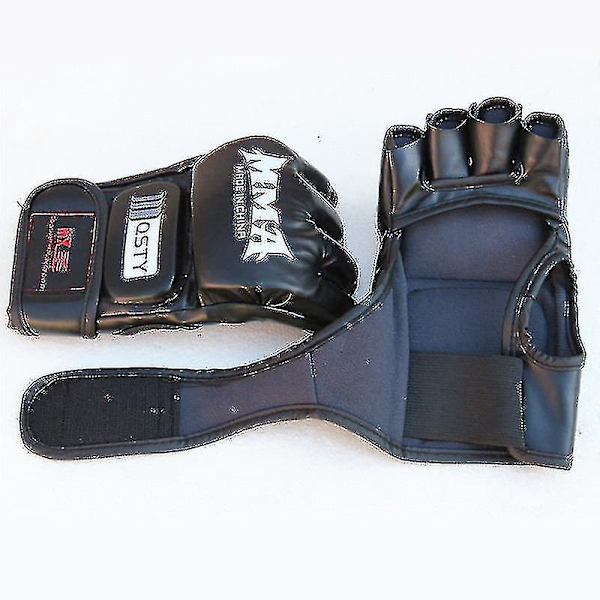 Halvfinger Boksehandsker Sanda Combat Bokse Sæt Voksen Combat Træning Mma Bokse Sæt Sandsæk Eksponerede Fem Fingre