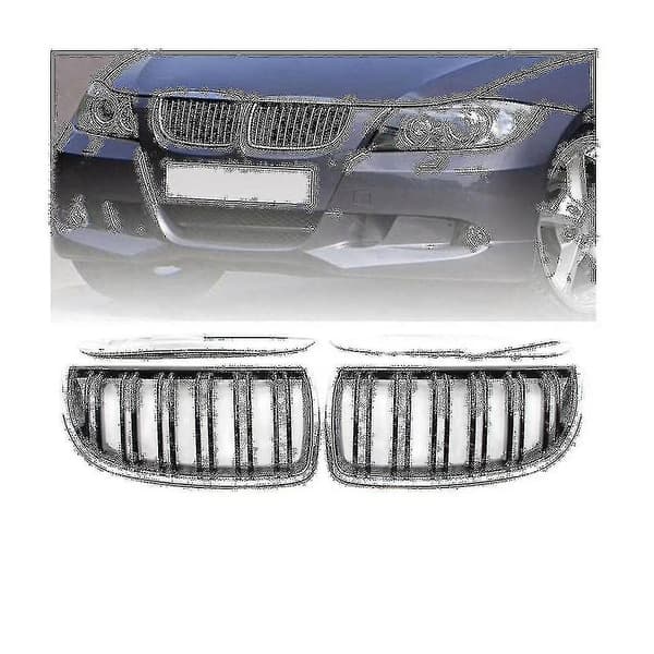 Dobbel kromgrill i forkrommet stål til BMW 3-serie E90 E91 2005-2008