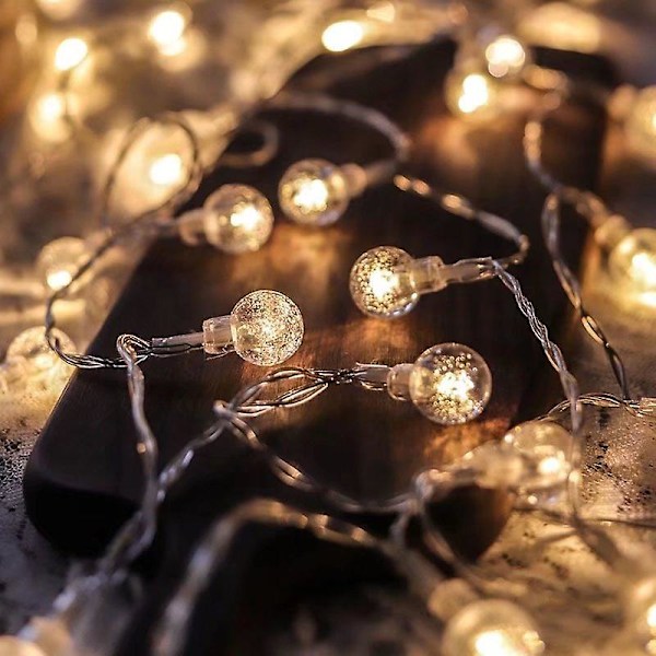 1,5/3m julelys snøfnugg lyslenke fe lys vanntett stjerneball LED-lampe for hjem juletre hagedekor style-b 1.5m