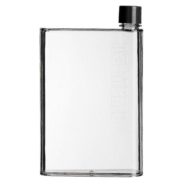 Flad Vandflaske, A5 Memo - Transparent