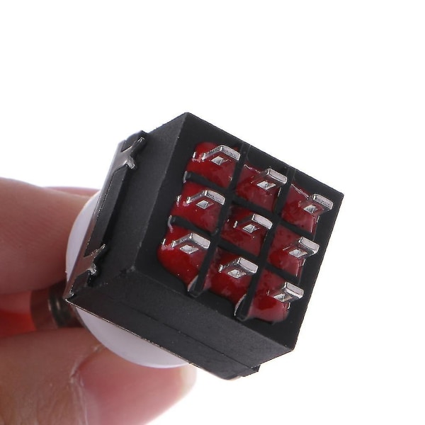 9-pin 3pdt fotpedalbryter Stompbox for elektrisk gitar effekter True Bypass
