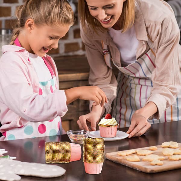 Store flensformede kakekopper flerfarget baking desserter høy temperatur kakekopper