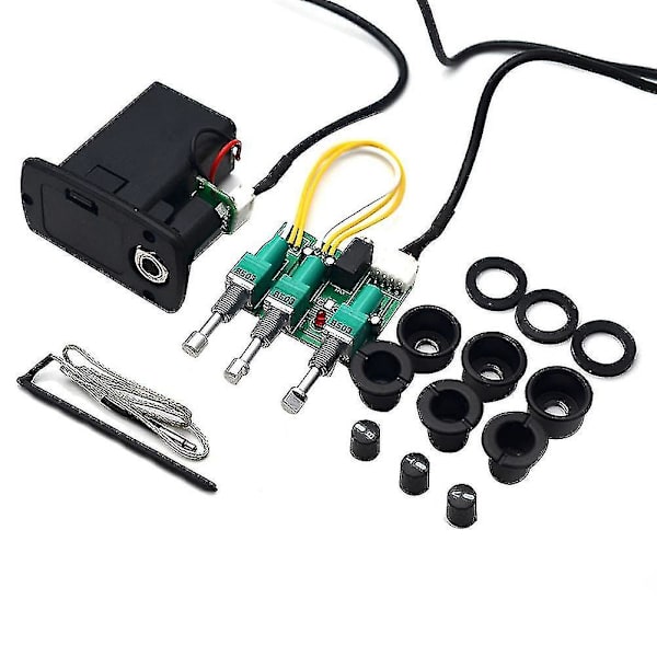 3-bånds akustisk klassisk gitar equalizer guitarra eq preamp pickup