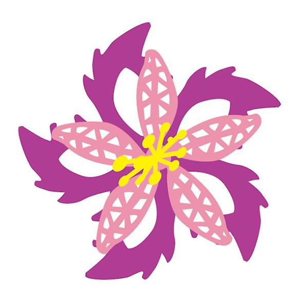 Dekorative blomster metal skæredør stencil scrapbooking DIY album stempel papir
