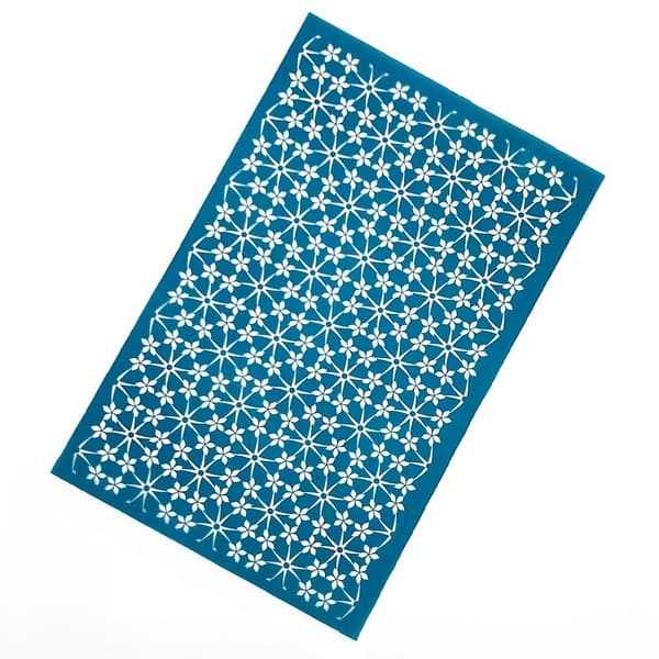 Återanvändbara silkesstensilschabloner Silkscreen-mesh-screen-tryck för DIY-örhängen