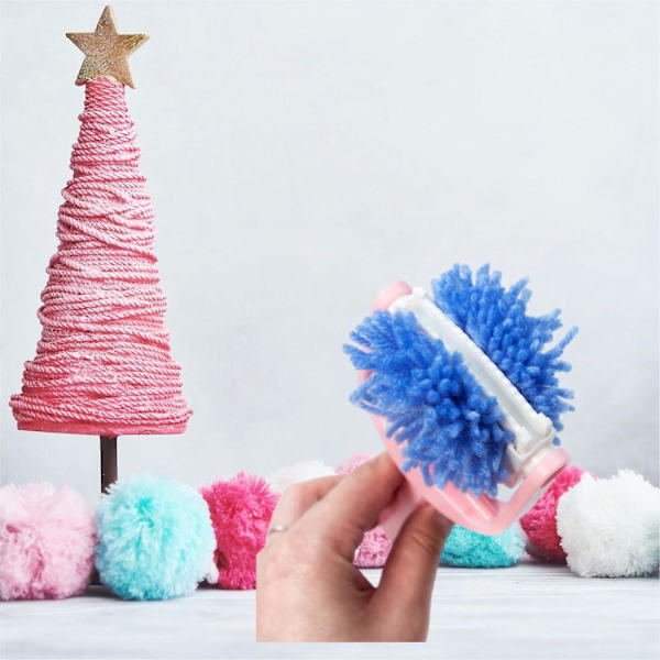 2024 päivitetty pom pom -valmistaja ja tupsuvalmistaja, pom pom -valmistaja langalle, pörröpallot kutojalle DIY villalangan neulontatyöhön