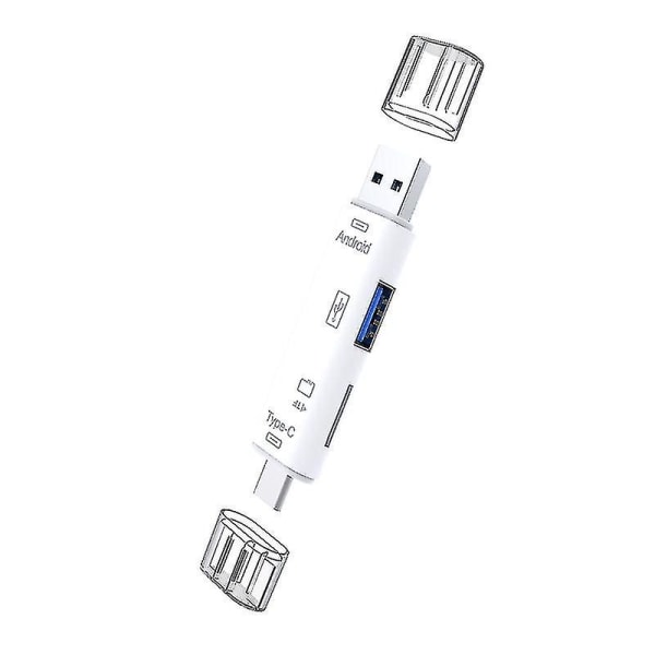 5in1 Multi Otg -kortinlukija Micro-SD / Sd-kortti / USB lukija Universal