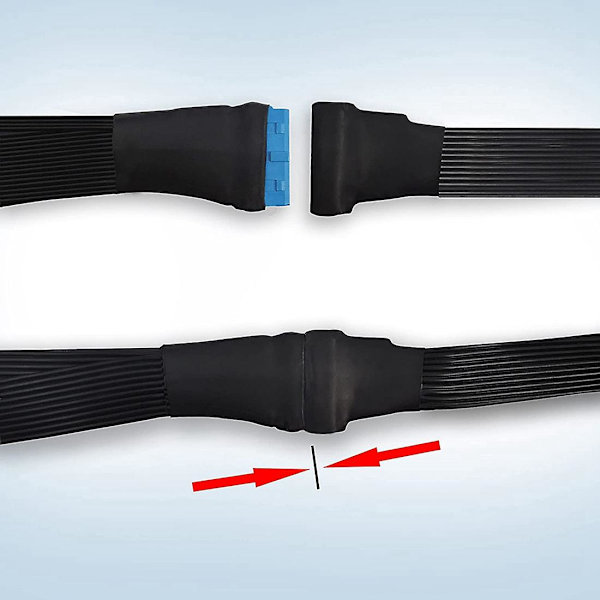 3 stk. USB 3.0 header-forlængerkabel, 19/20-bens 1 til 2 Y-splitter intern forlængeradapter Diy