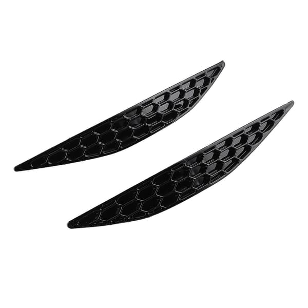 2 stk. Blank Sort Bagkofanger Reflektor Honeycomb Slet Sæt Passer Til Mk7 2013-2016
