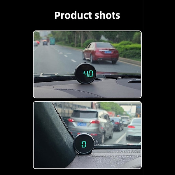 Gps Hud Digital Hastighetsmätare Mätarställning Överhastighetslarm Head Up Display