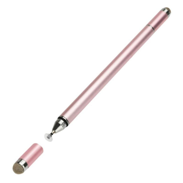 4-i-1 Pekstift för surfplatta, kontaktpenna för kapacitiv skärm, ritpenna för bärbar dator (rosa)