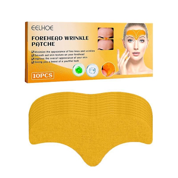 10 stk/sett Ansikts- og panne-rynkeplaster, strammende maske, anti-aldring, rynkefjerner