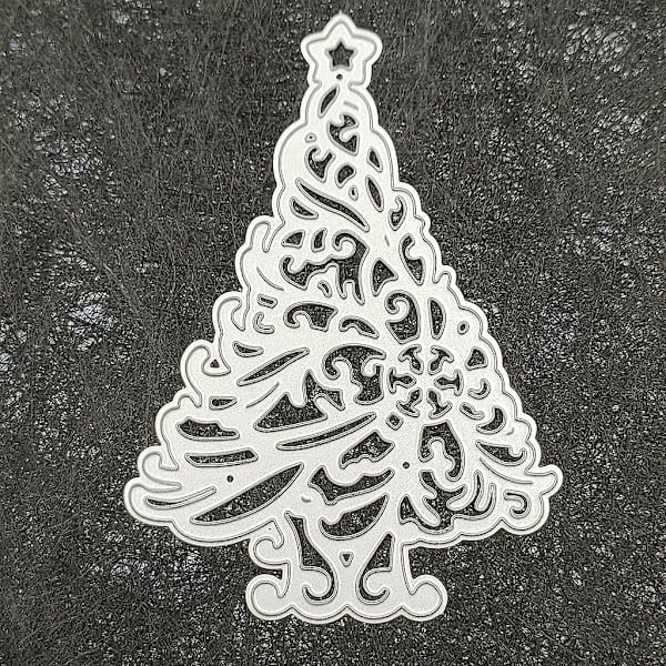 Julgransstjärna Die Cuts Prägling Kant Metall Skärning För DIY Dekoration