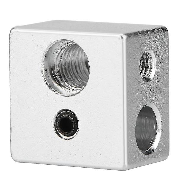 20x20x13mm Aluminium Mk10 Ekstruder Hotend Varmeblok - M7 Gevind Heatbreak Til 3D Printer