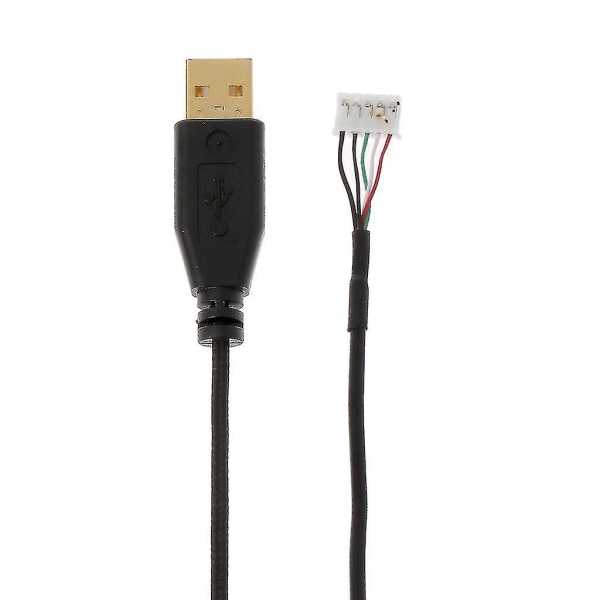 Forgyldt slidstærk nylon flettet linje USB-musekabel erstatningsledning til Razer Naga 2014 mus