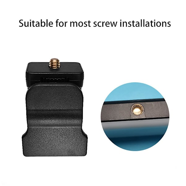 Mini Fill Light Clip Kamera Flash Holder 1/4 Skrue Montering Universal Telefon Tripod Tablet Montering Klemme Fotografi Tilbehør