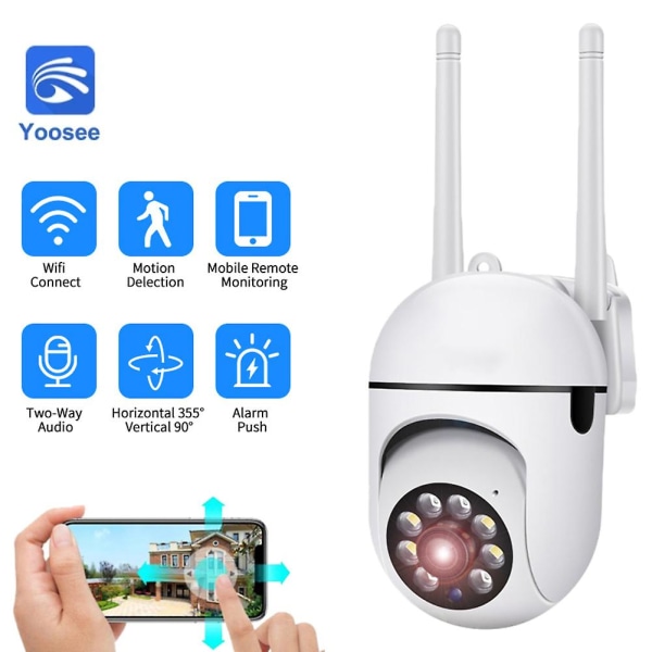 Nyt 2mp Ptz Wifi Ip Overvågningskamera Udendørs 4x Digital Zoom Ai Menneskelig Registrering