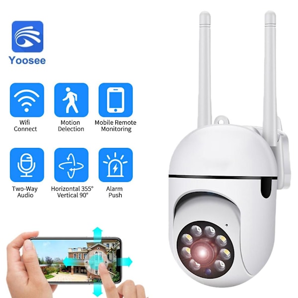 Uusi 2mp Ptz Wifi Ip Valvontakamera Ulkotiloihin 4x Digitaalinen Zoomaus Ai Ihmisen Tunnistus