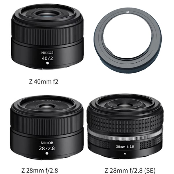 Professionel HF-52 52mm Objektivmod til Nikon Z28mm F2.8/Z40mm F2 Objektiv