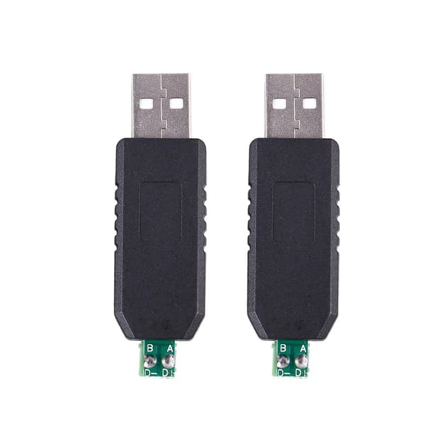 2x PC USB til RS485 -485 interfacekonverter Serieadapter kompatibel + PLC