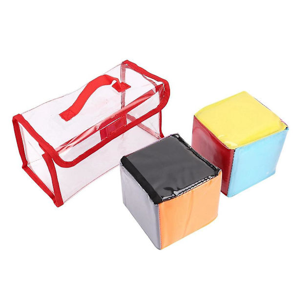 2x Barn DIY Utbildningsspel Tärningar Småbarn Ficktorg Baby Torg Leksak För Undervisning
