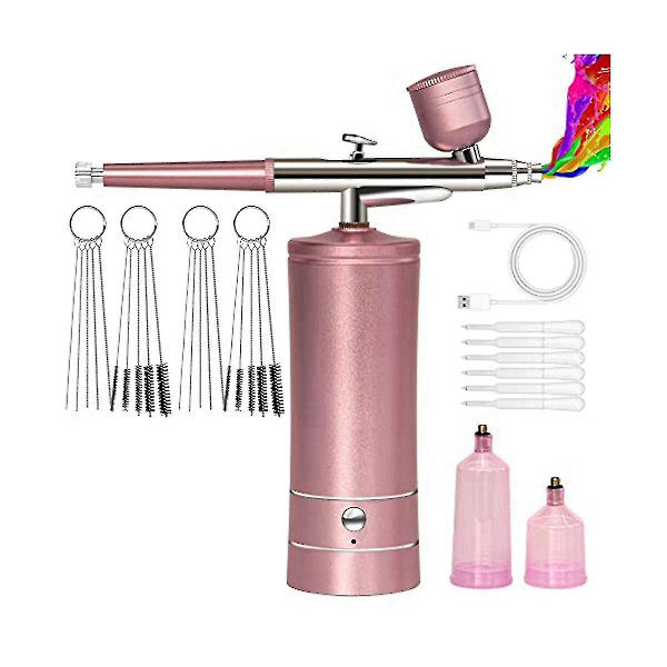 Genopladelig trådløs airbrush-kompressor - Automatisk håndholdt airbrush, airbrush-sæt (pin